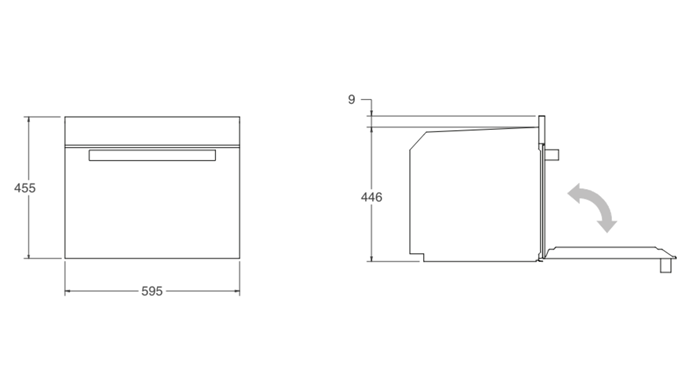 60x45cm Combi-Microwave Oven, LCD display | Bertazzoni